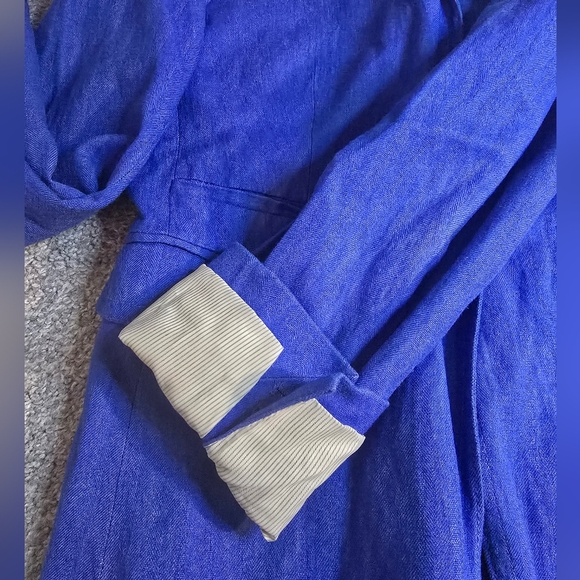 J. Crew Blazer Blue Ladies 8 Tall Business Casual Layering - Picture 4 of 10